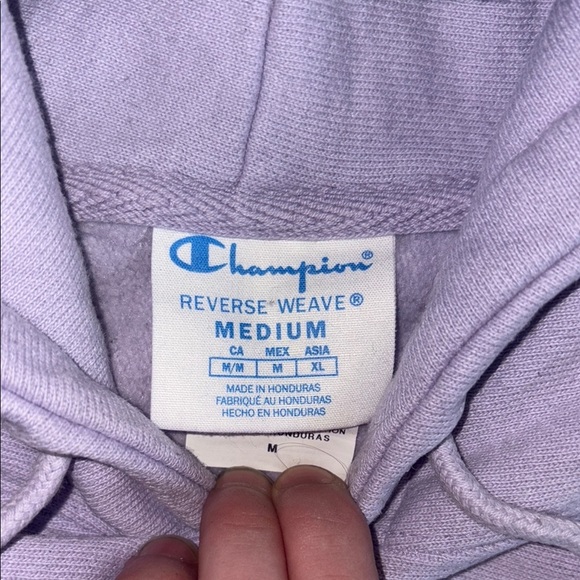 Champion lilac Cropped Hoodie Sweater - Picture 9 of 9
